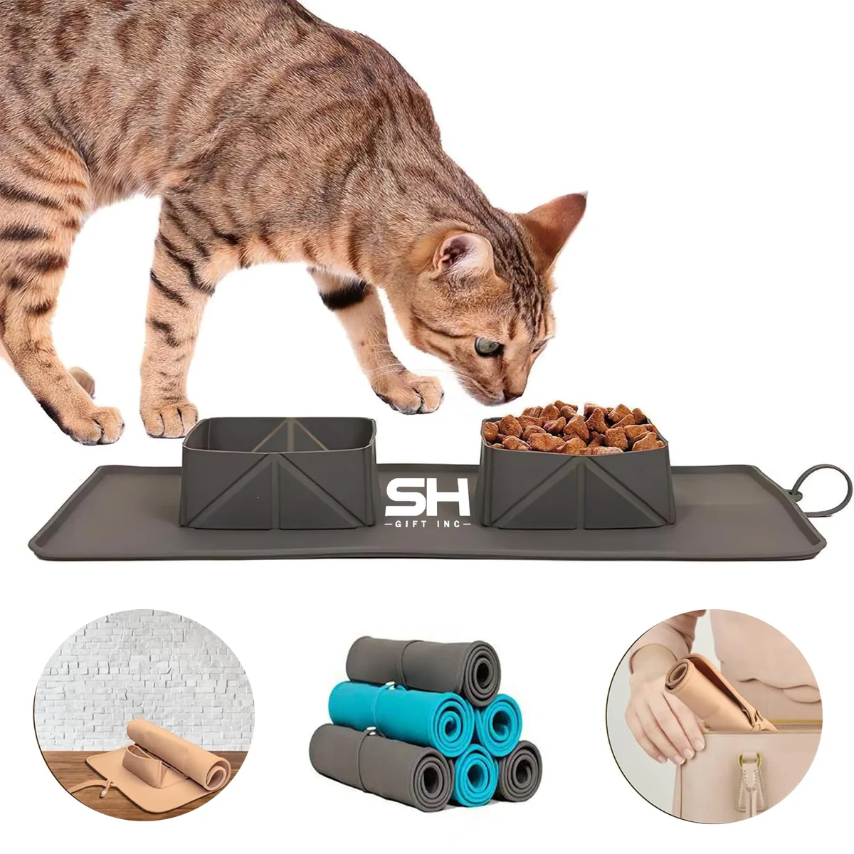 Foldable Non-Slip Silicone Pet Bowl 1