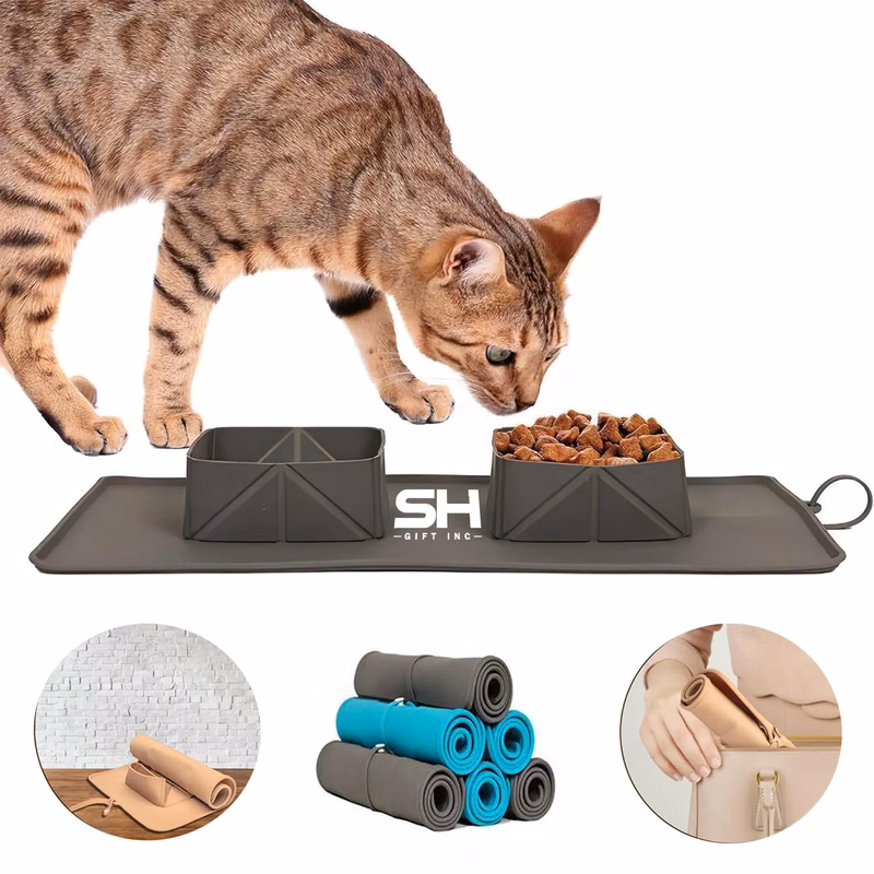 Foldable Non-Slip Silicone Pet Bowl