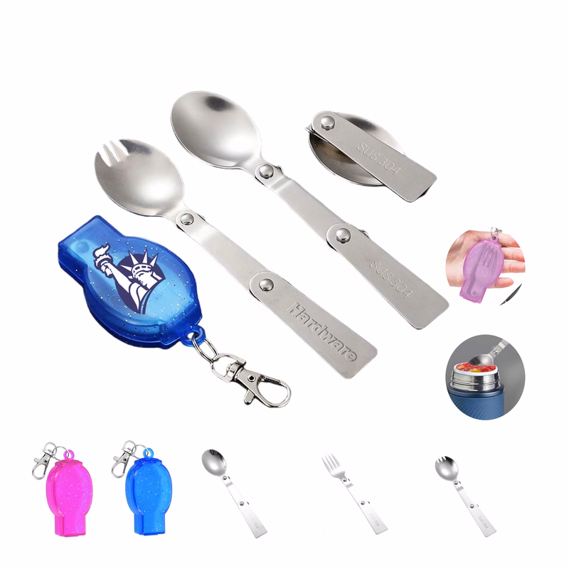 Foldable Fork and Spoon Set