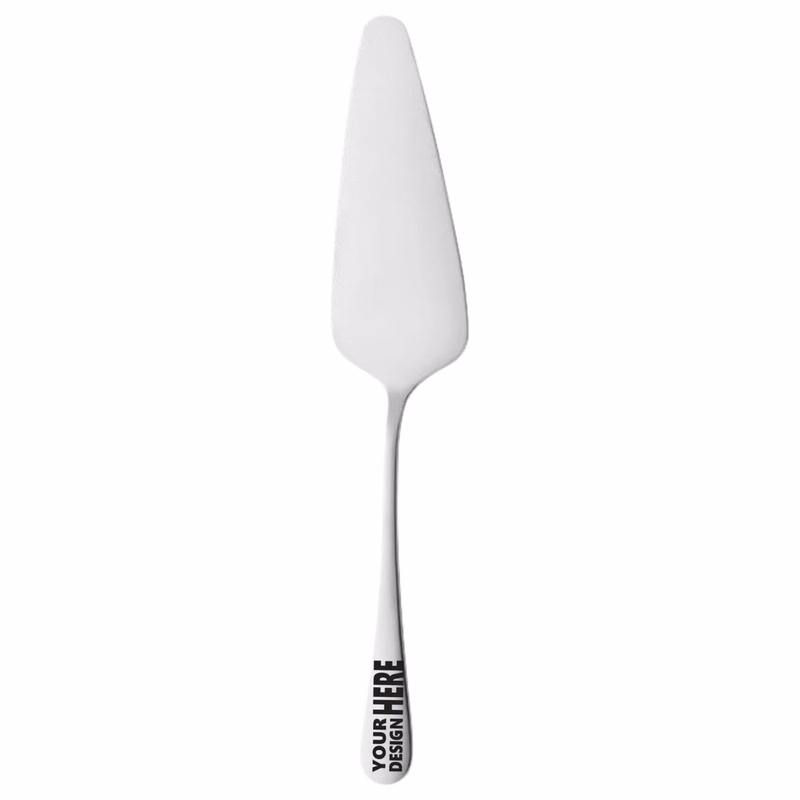 Polished Stainless Steel Cake Server For Custom Laser Engrav