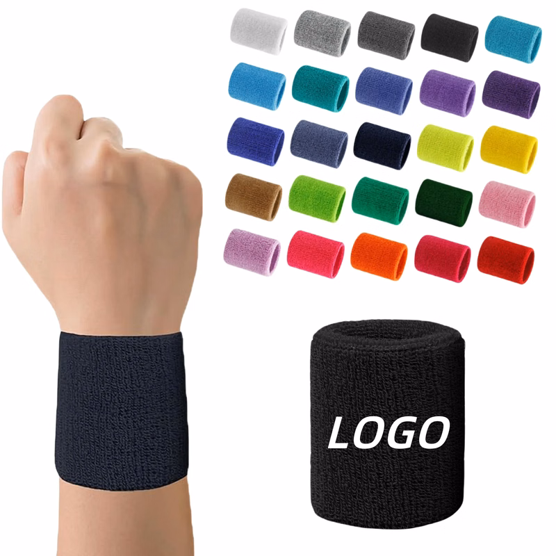 MOQ Tennis Wrist Sweatbands Sports Wristbands