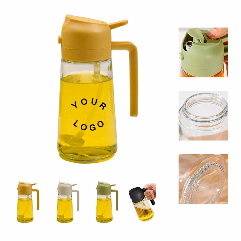 15oz Oil Dispenser Bottle with Spray and Pour Design