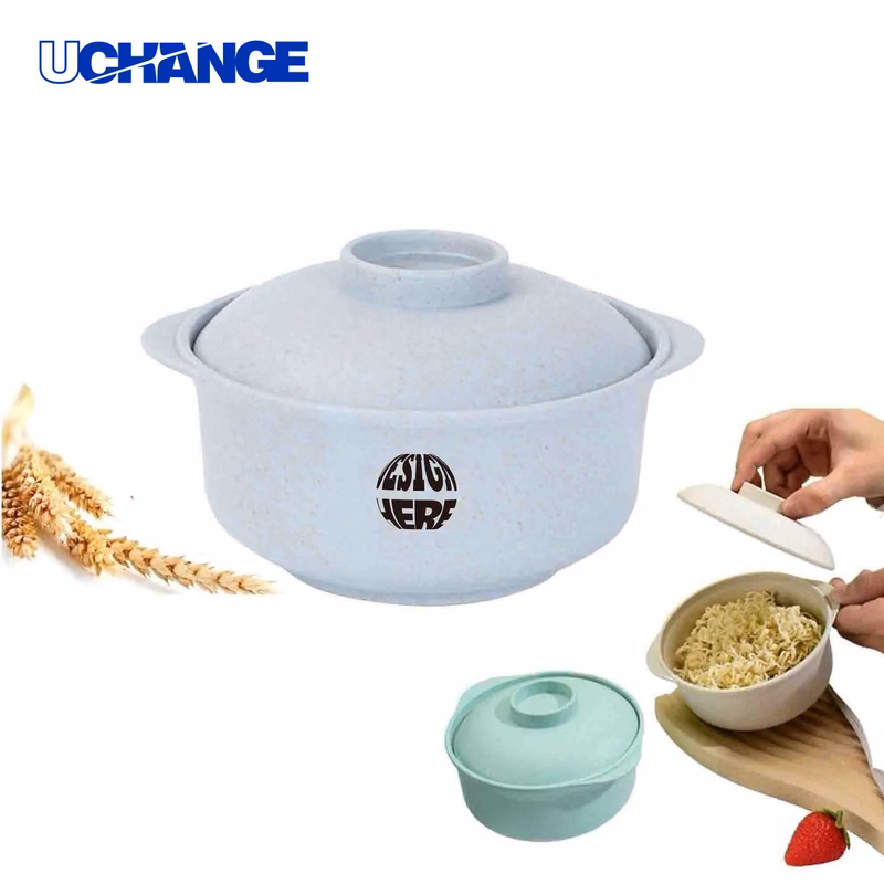 Eco Friendly Wheat Straw Bowl with Lid
