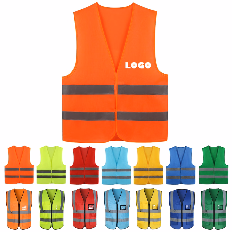 Class 2 Silver Reflective Straps Safety Vest