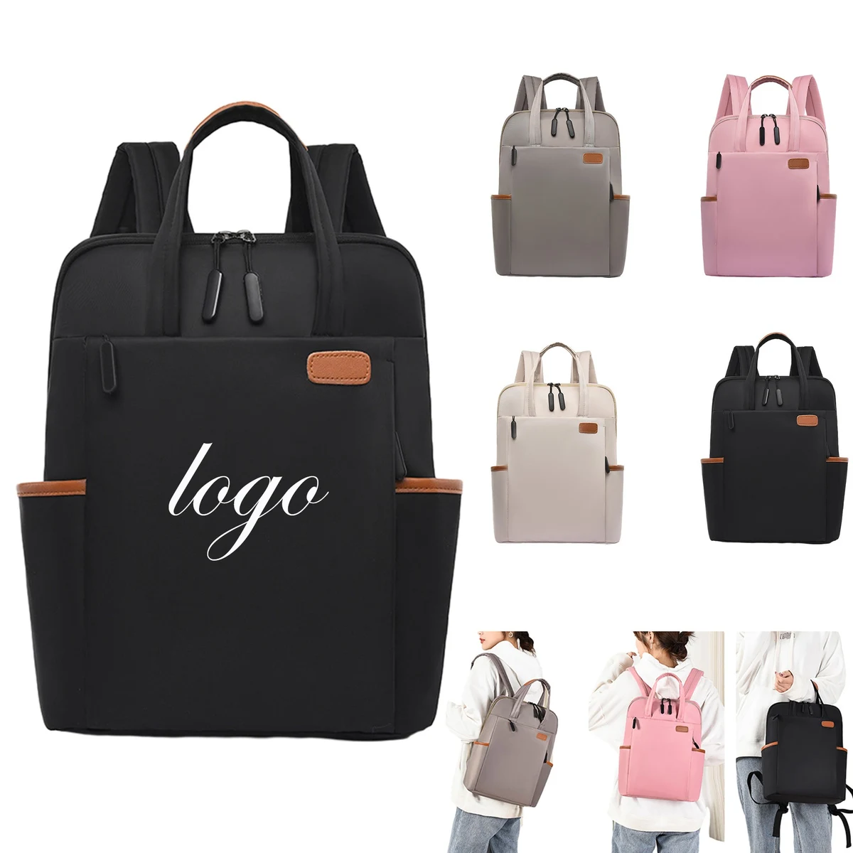 Large Capacity Travel Fashionable Contrasting Color Backpack 1