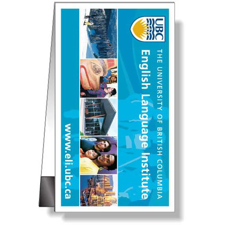 Plastic Magnetic Bookmark (2"x3.5"), Full Colour, No Bleed Edge 1