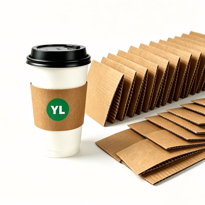 Bulk Kraft Corrugated Cup Sleeves for 12-16oz