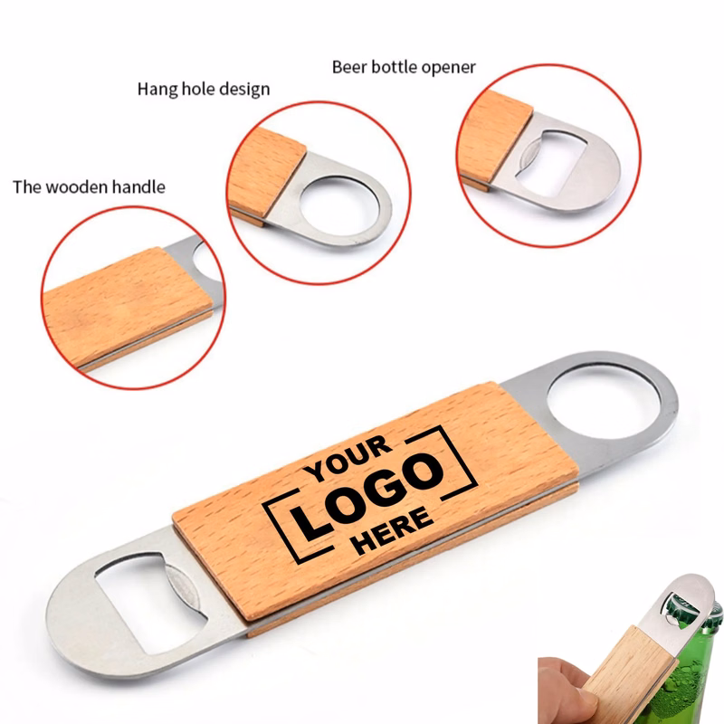 Stainless Steel Wooden Bottle Opener
