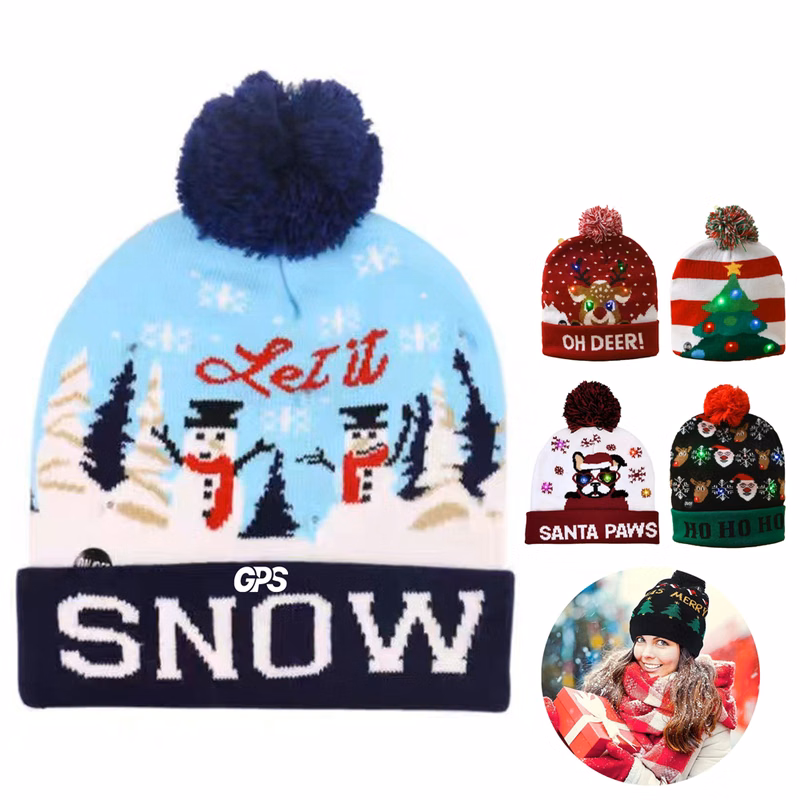 Christmas LED Knitted Hat
