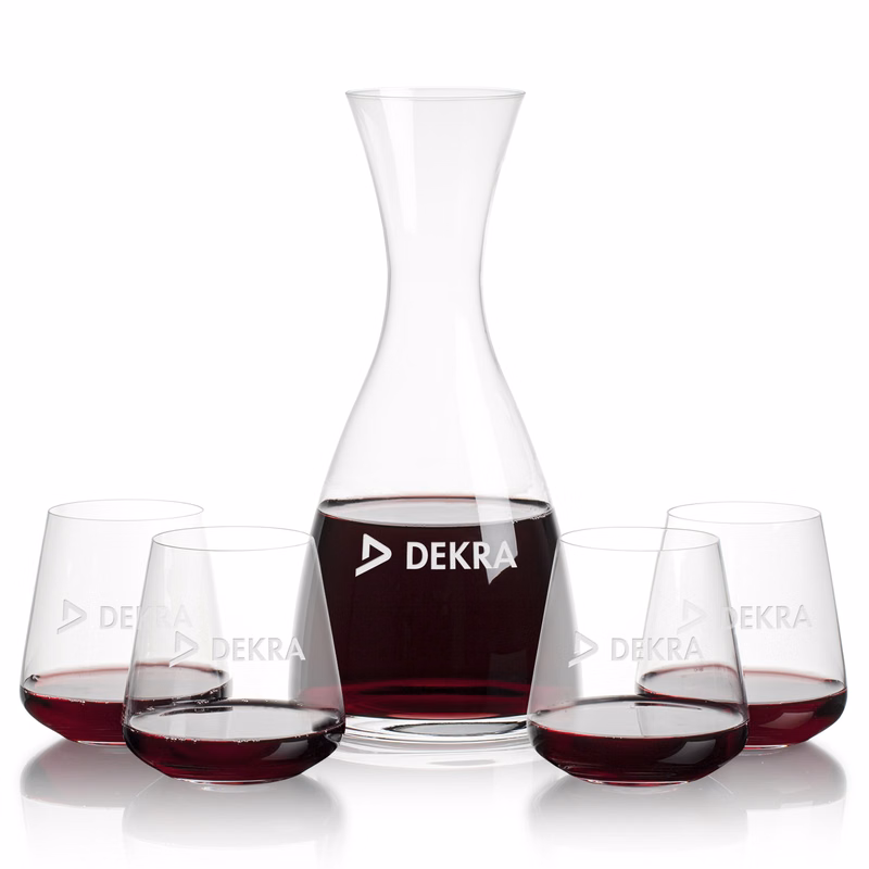Barham Carafe & Breckland Stemless Wine
