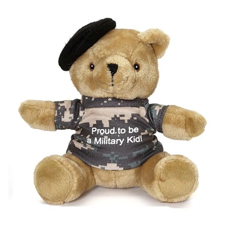 7" Military Bear with Beret 1