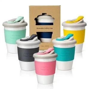 100% Biodegradable Polylactic Acid Travel Coffee Cup 1