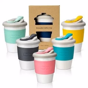 100% Biodegradable Polylactic Acid Travel Coffee Cup