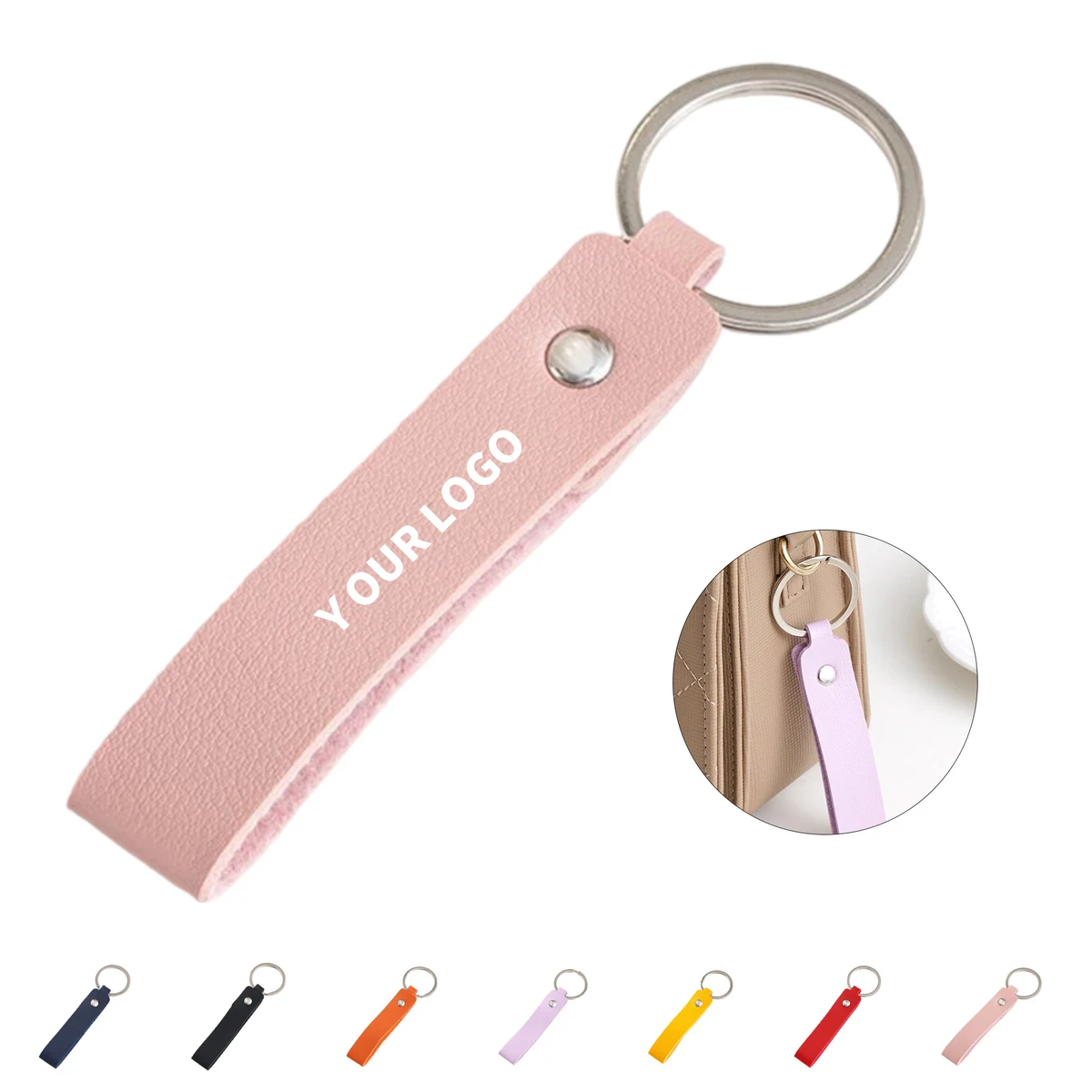 Slim Leather Keychain 1