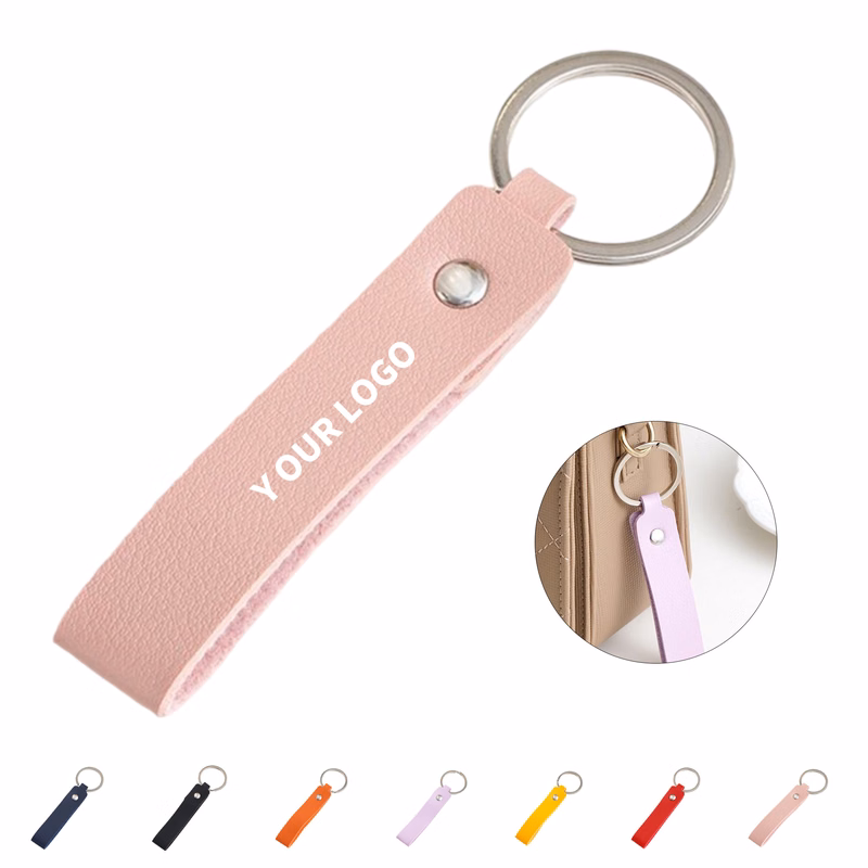 Slim Leather Keychain