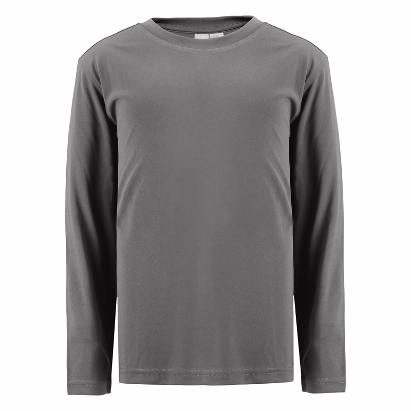 Clique Spin Solution-dyed Performance Jersey Youth Long Sleeve Tee