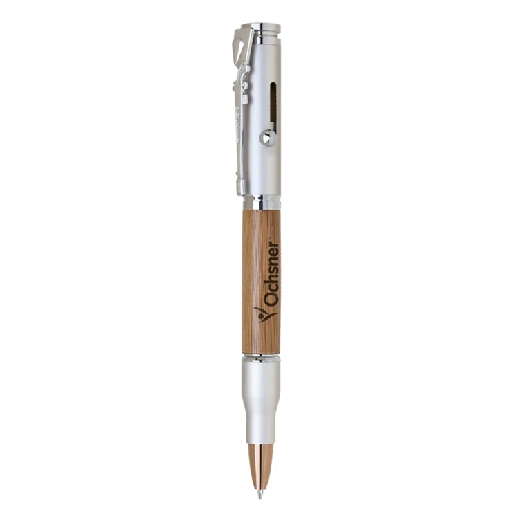 Brindle Bolt Action Bamboo & Brass Pen 1