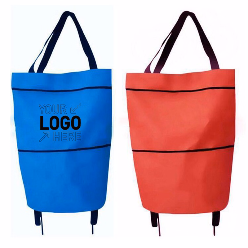 Tug pack folding portable shopping cart