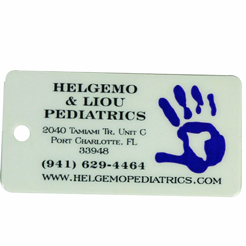 2 5/8 "W x 1 3/8"H Oversided Key Tag