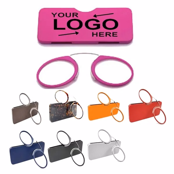 Custom Metal Nose Clip Mini Reading Glasses — Lightweight Professional Daily Vision Aid