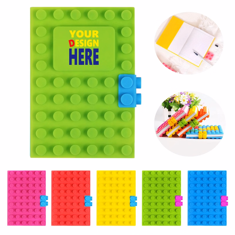 A6 Custom Silicone Building Block Notebook