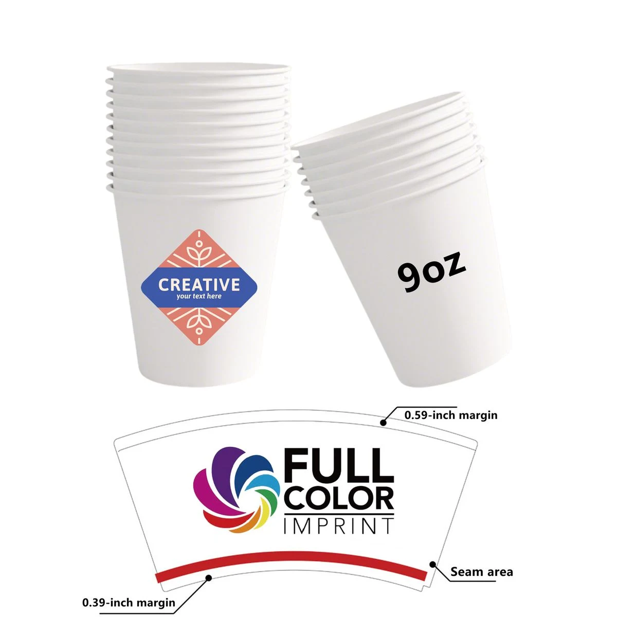9 oz Thickened Eco-Friendly Paper Cups 1