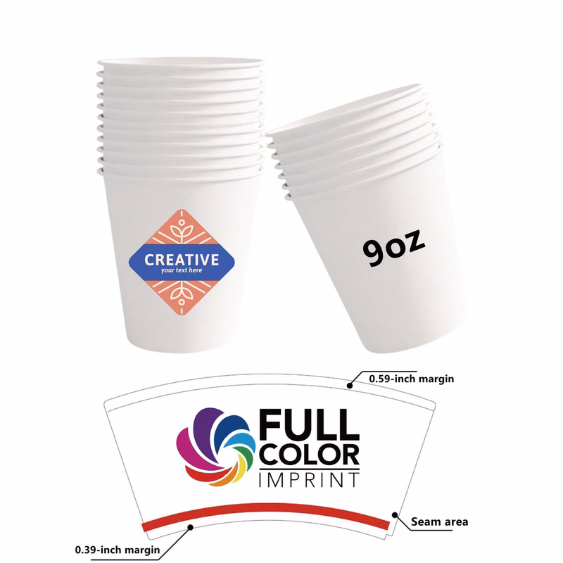 9 oz Thickened Eco-Friendly Paper Cups
