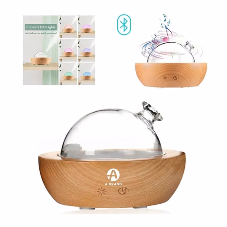 Oil Diffuser Air Humidifier With Bluetooth Speaker