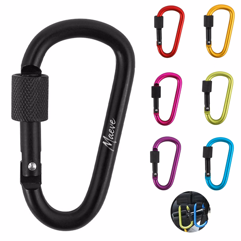 Locking Aluminum D-Shaped Carabiner
