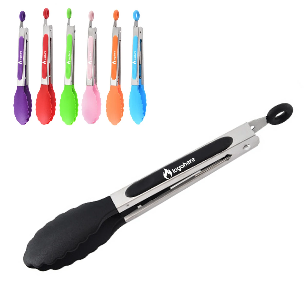 Restaurant Quality Stainless Steel Kitchen Tongs 1