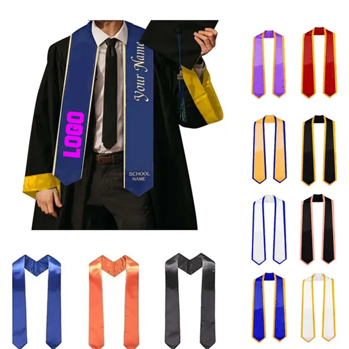 Graduation Honor Stole ?C Custom Ceremony Sash 1