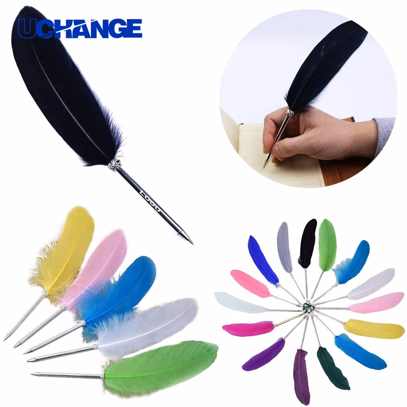 Feather Gel Pen for Decorative Writing & Gifting