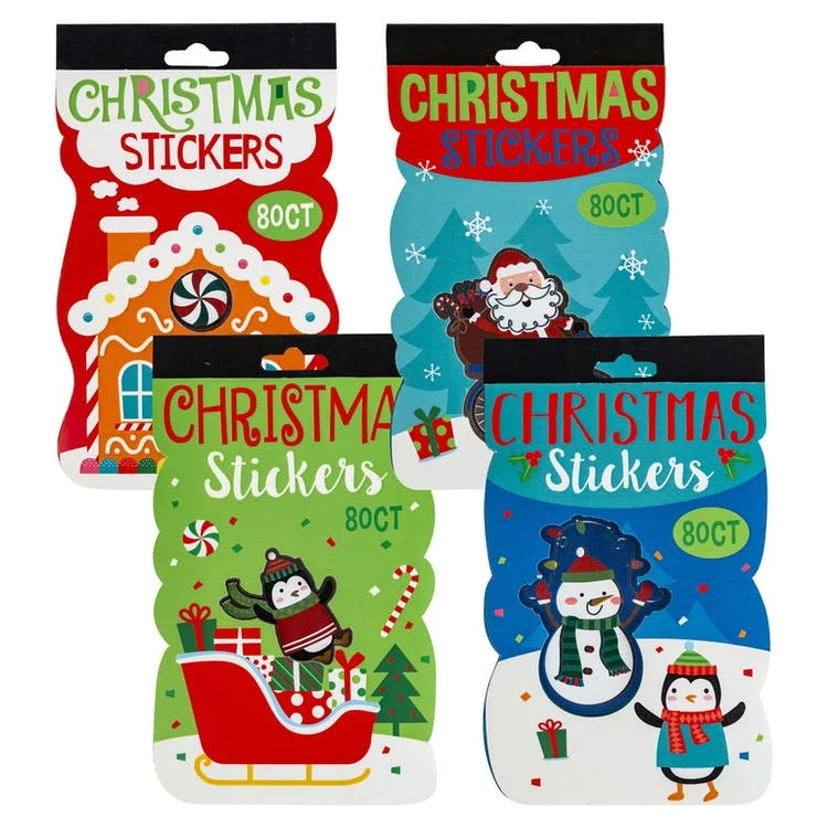 Christmas Sticker Sheet - 60 Count 3 Assorted Sets 1