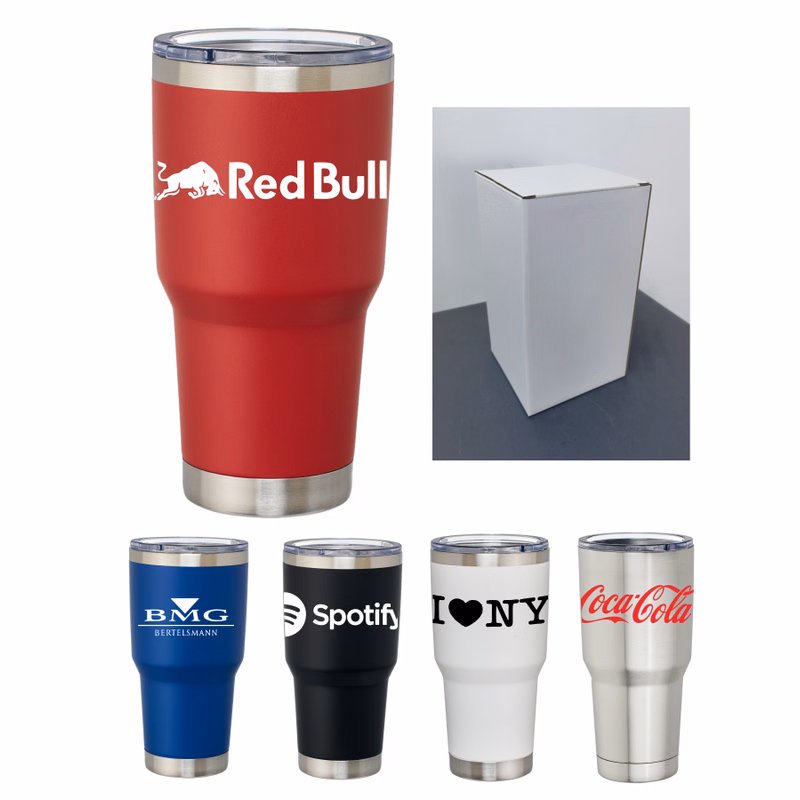 Union Printed - 30oz Double Wall SS Vacuum Bottle - 1-Color Print - Includes Gift Box Packing