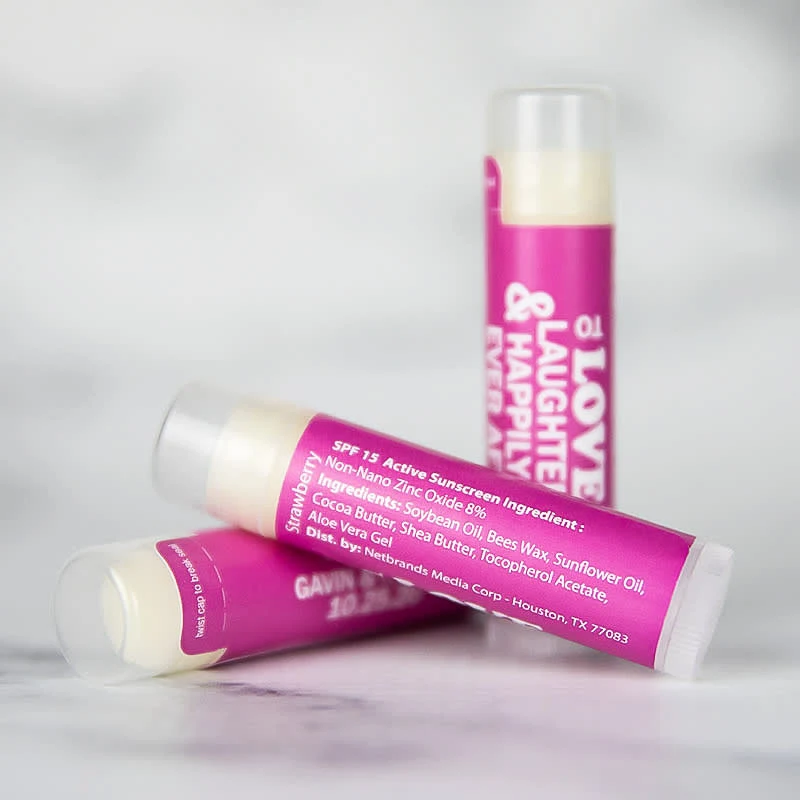 Custom SPF 15 Beeswax Lip Balms - One Imprint Color 1