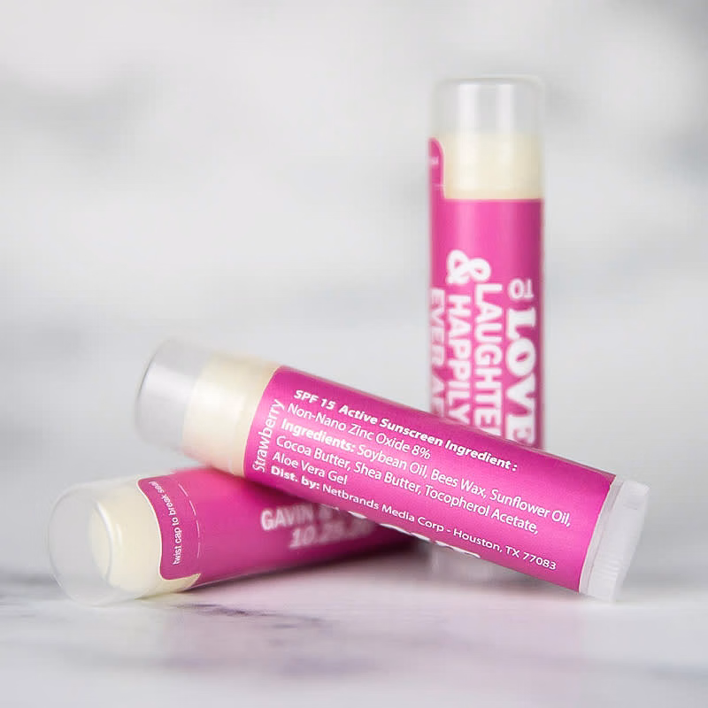 Custom SPF 15 Beeswax Lip Balms - One Imprint Color