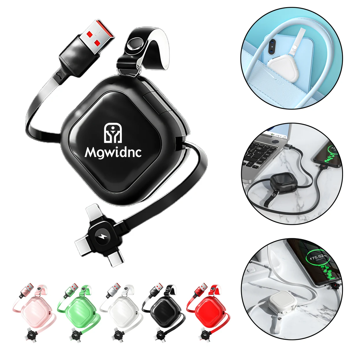 3-in-1 Retractable Fast Charging Cable 1