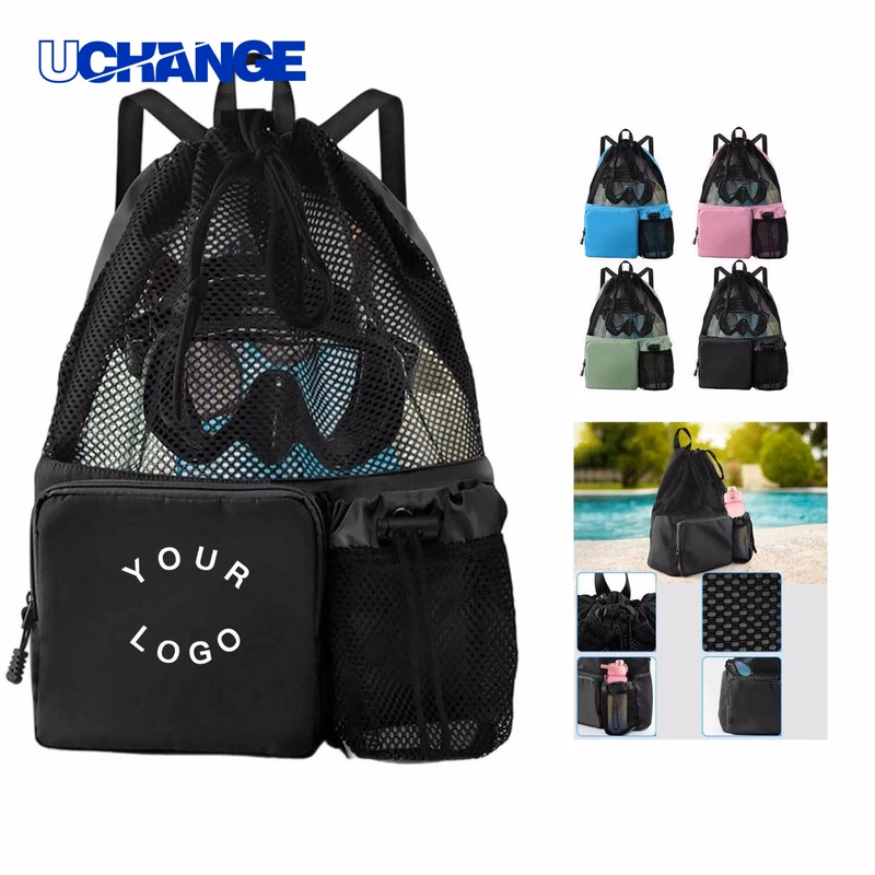 Drawstring Backpack with Wide Shoulder Straps Support