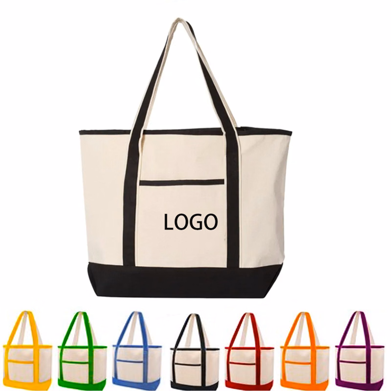 Multi-Coloured Canvas Handbag