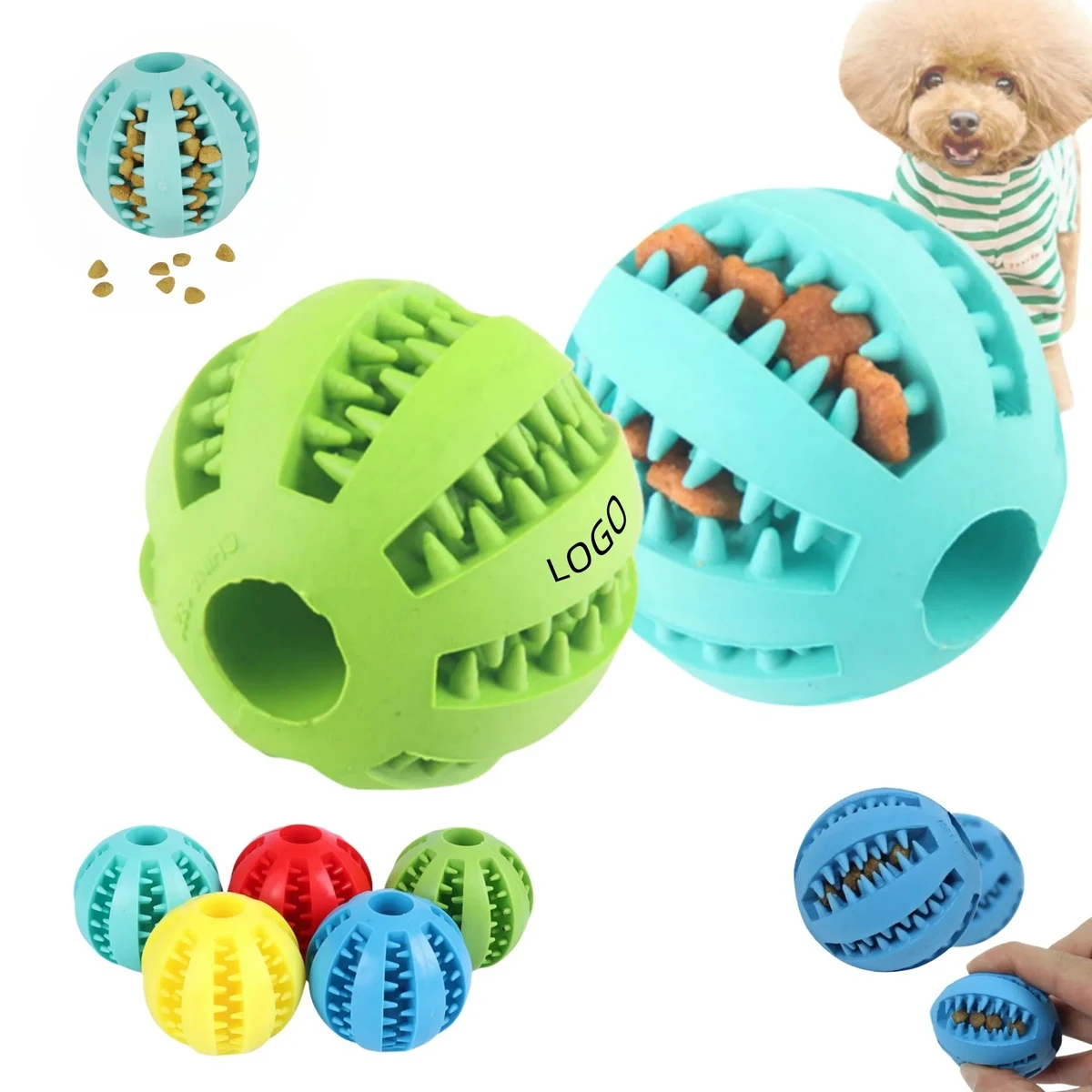Dog Treat Dispensing Balls Chew Toy 1