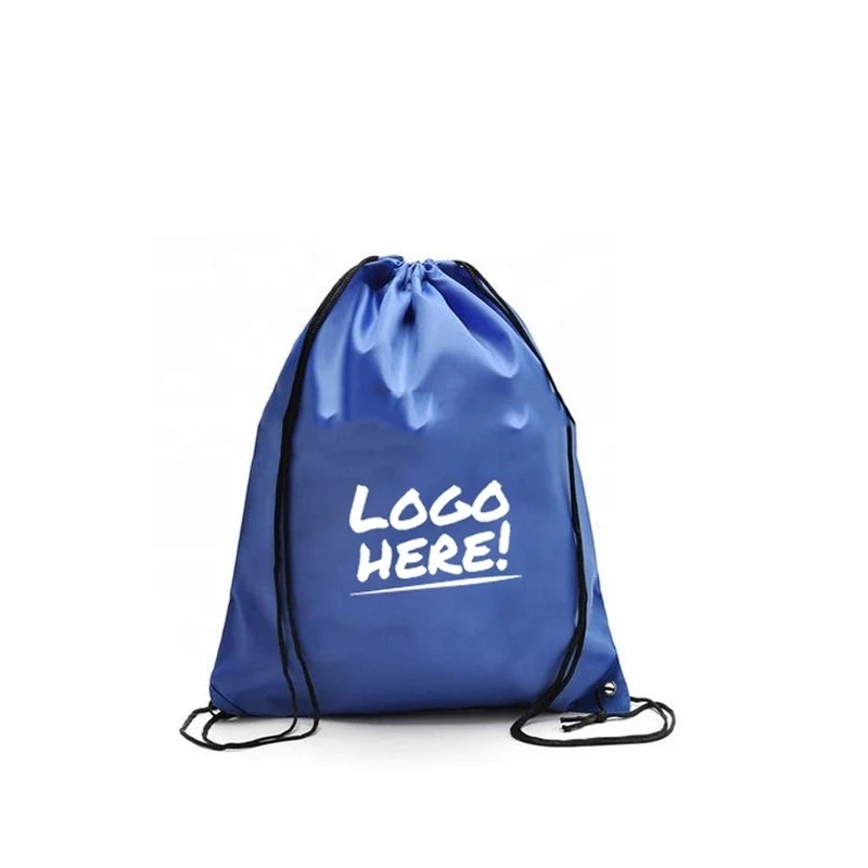 Folding Drawstring Backpack with Pouch 1