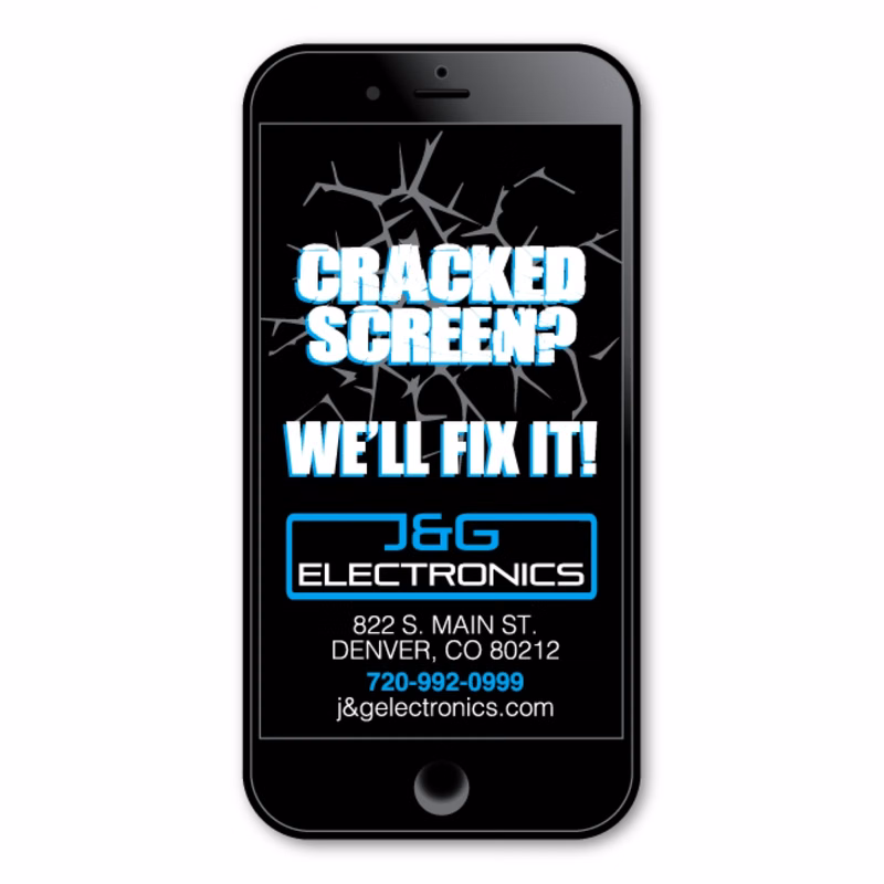 Smart Phone Magnet - 1.75" x 3.5" - 30 mil - Outdoor Safe
