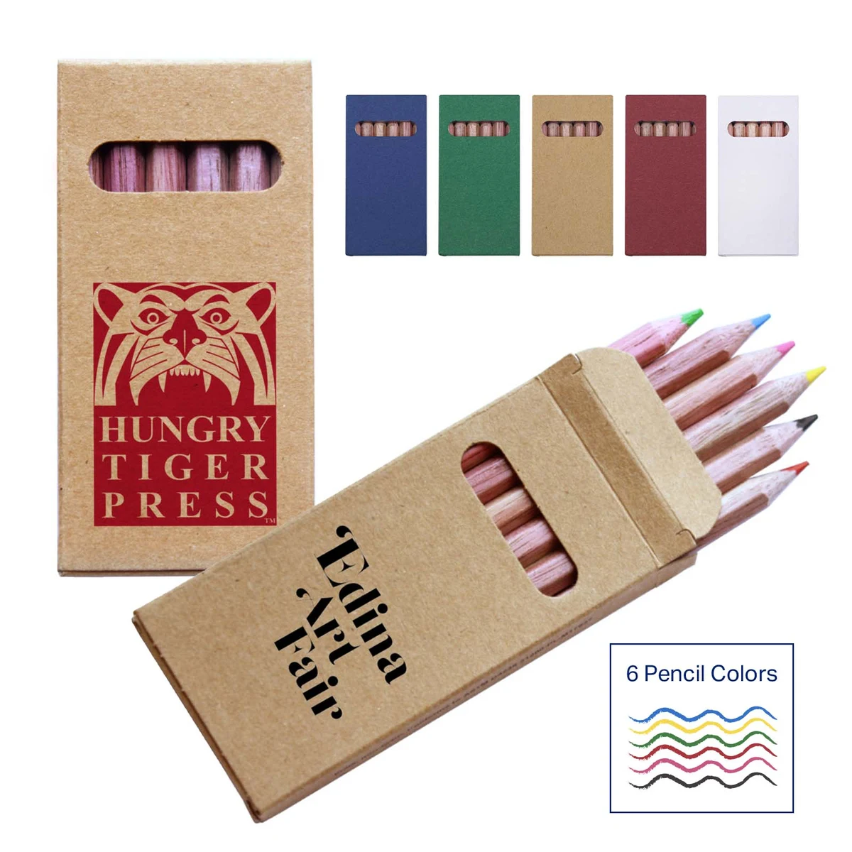 Six-Color Mini Wooden Pencil Set in Box 1