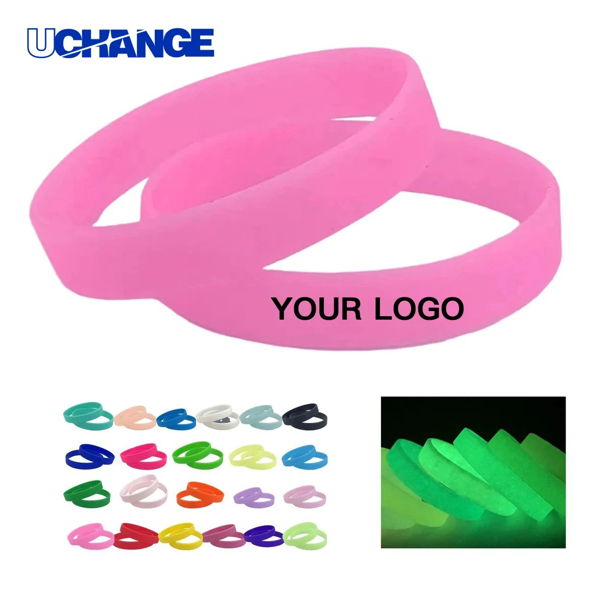 Silicone Glow Wristband Full Color Print 1