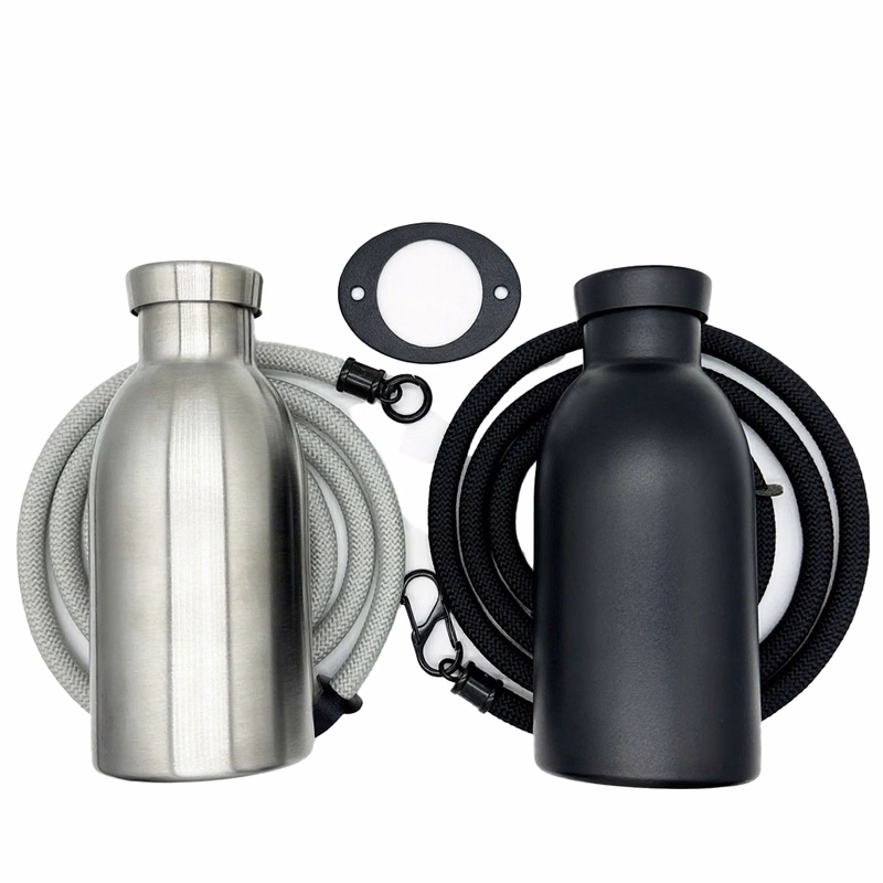 12oz Thermos Cup With Lanyard