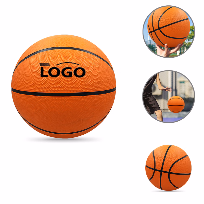 MOQ30 Custom Rubber Basketballs In Various Sizes
