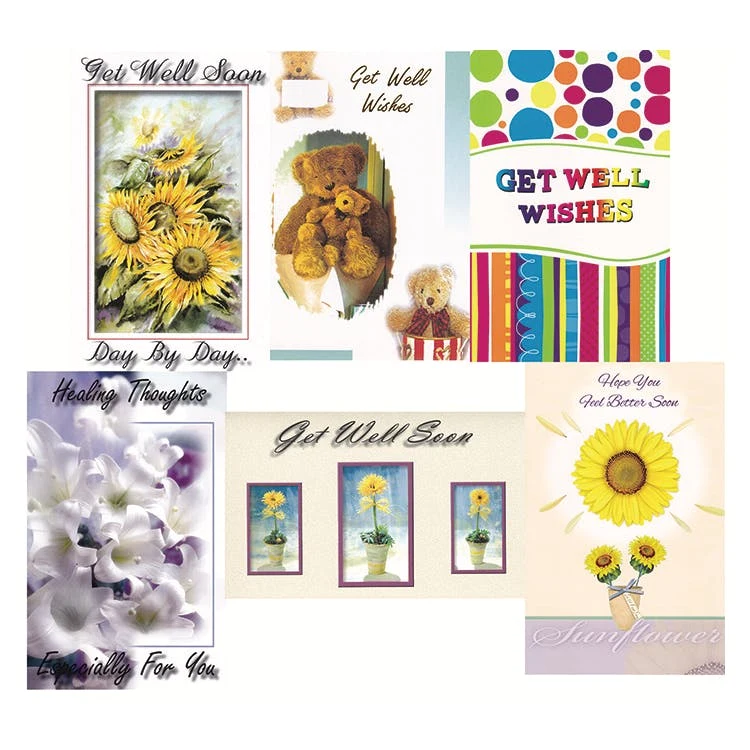 Get Well Cards - Assorted 5"x7.75" 1