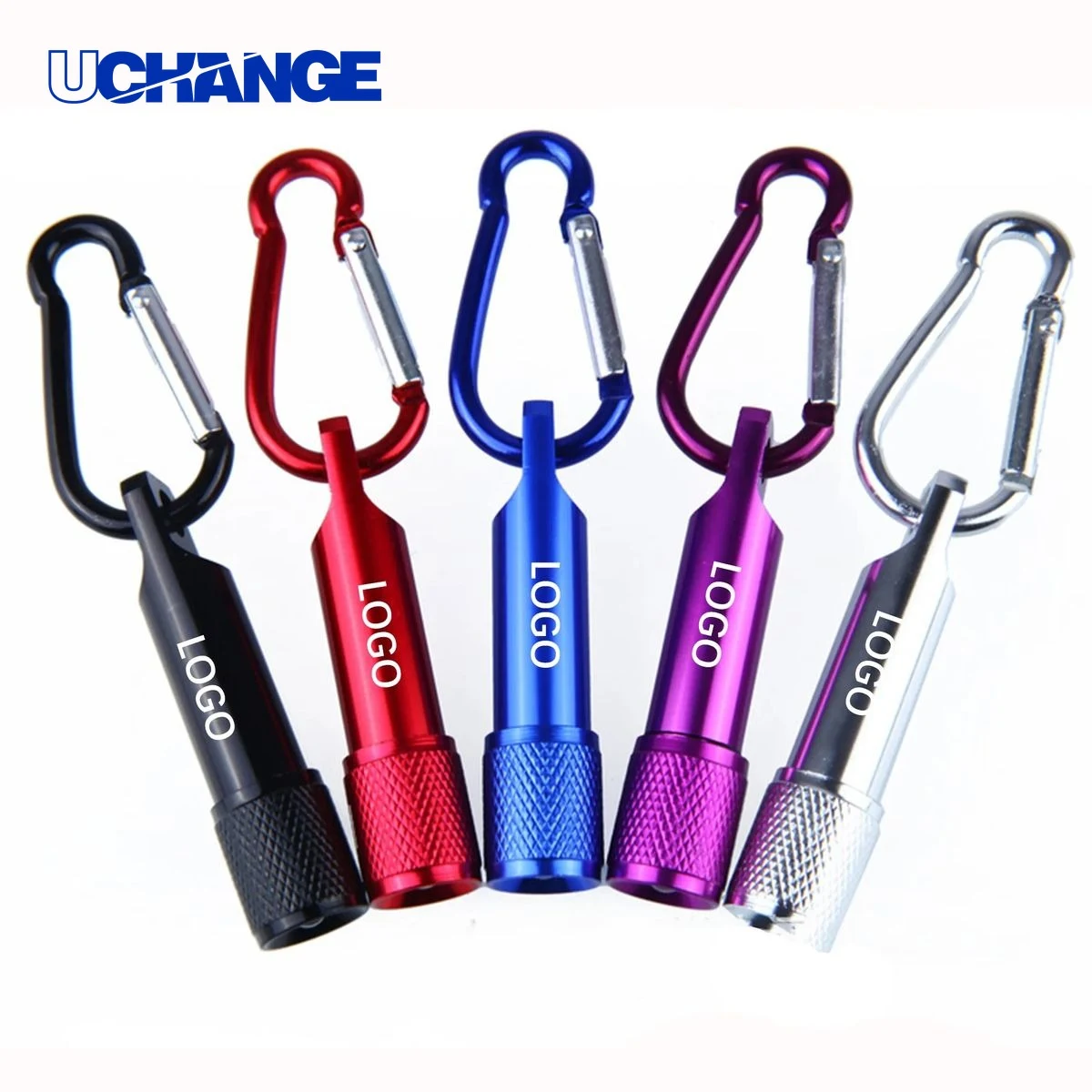 Aluminum LED Flashlight Tool with Carabiner 1