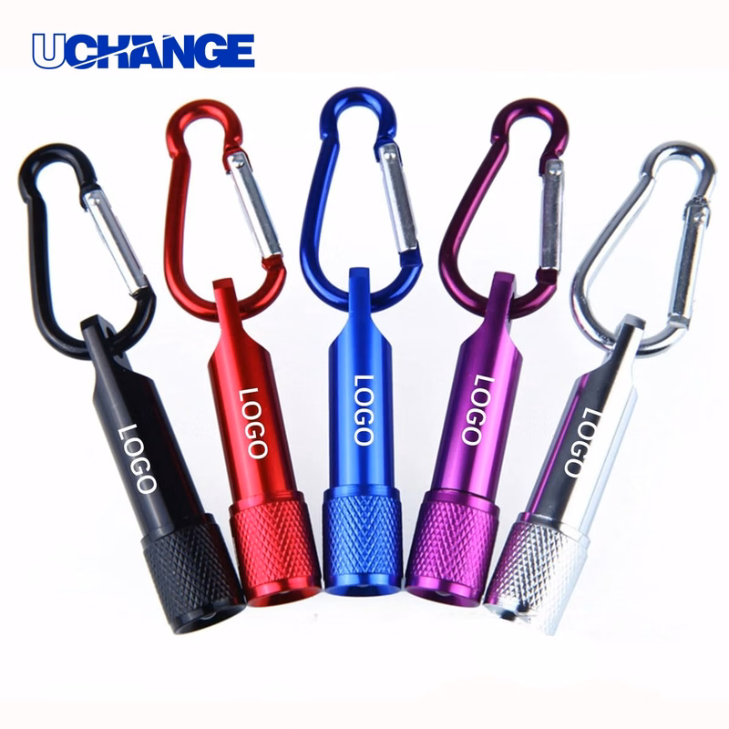 Aluminum LED Flashlight Tool with Carabiner