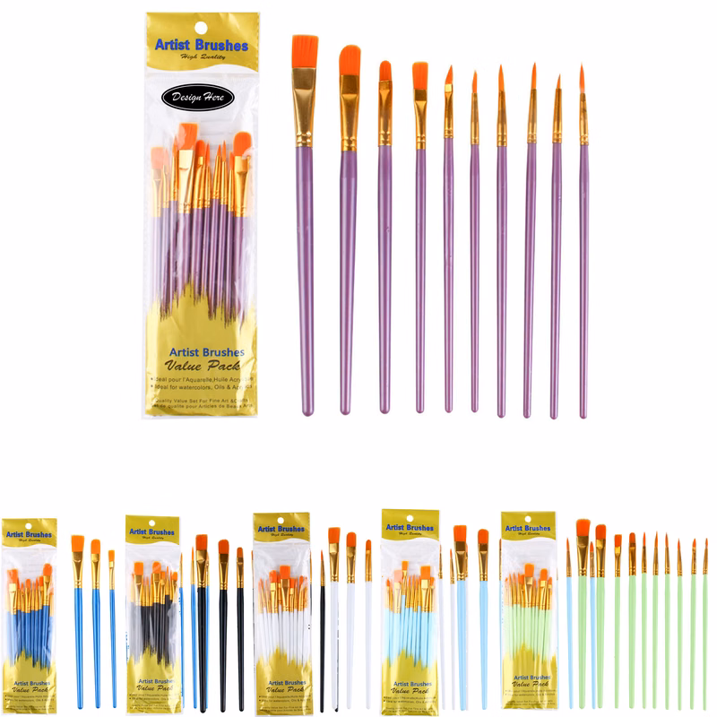 Acrylic Paint Brush Set Watercolor Brushes Painting Brush Nylon